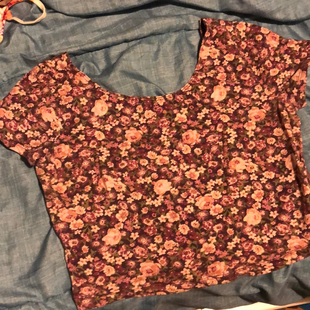Flower crop top